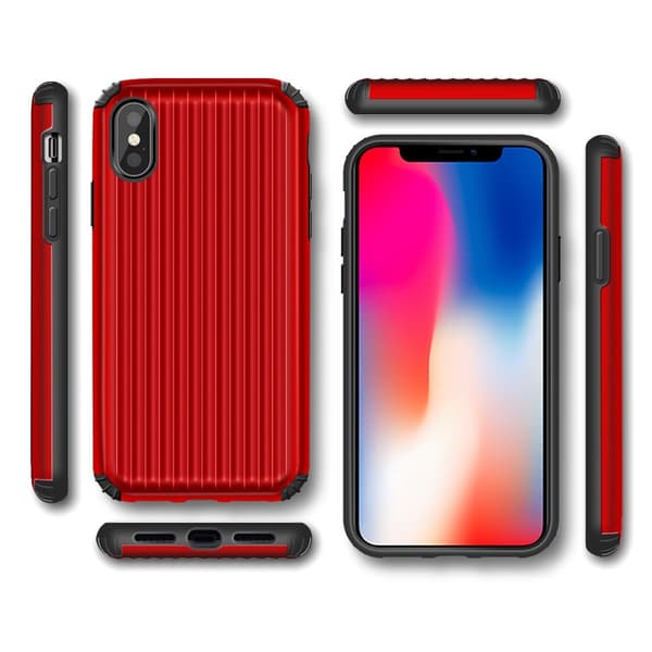 Hybrid Armor Skal till Apple iPhone X/Xs - Röd