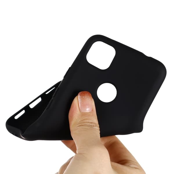 Silicone Skal Till Google Pixel 4a - Svart