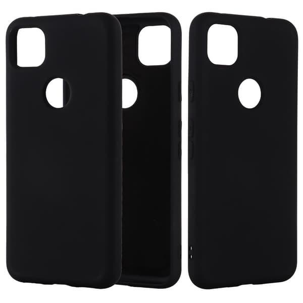 Silicone Skal Till Google Pixel 4a - Svart