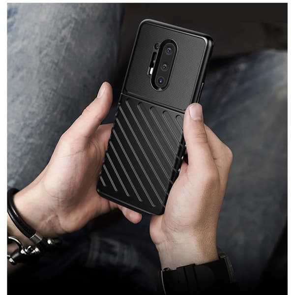 Thunder Twill Texture Skal OnePlus 8 Pro - Blå