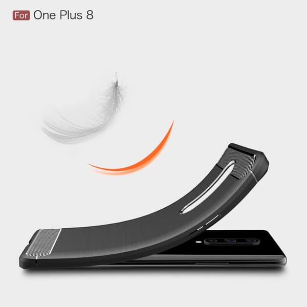 Carbon Fibre Skal OnePlus 8 - Blå