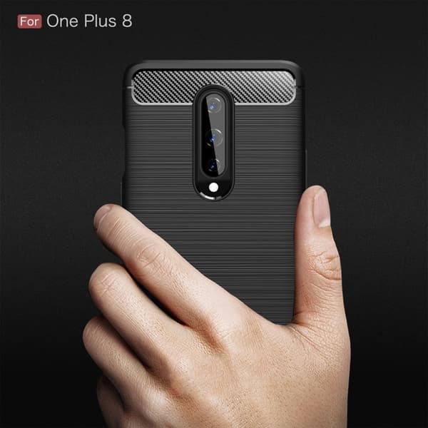 Carbon Fibre Skal OnePlus 8 - Blå