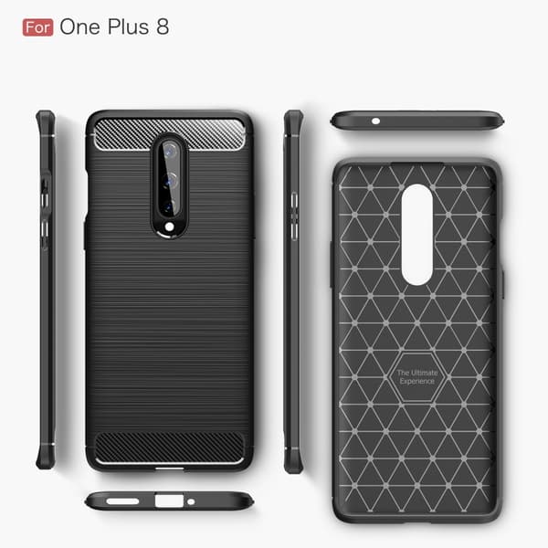 Carbon Fibre Skal OnePlus 8 - Blå