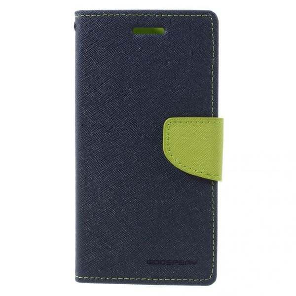 Mercury Fancy Diary Plånboksfodral till HTC One (M7) -Mörkblå