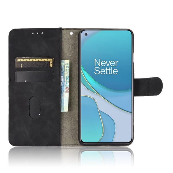 Skin Touch plånboksfodral till Oneplus 8T - Svart