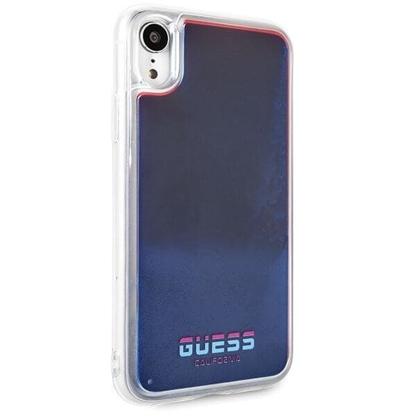 Guess skal iPhone Xr California Glow in the dark Röd