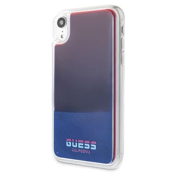 Guess skal iPhone Xr California Glow in the dark Röd
