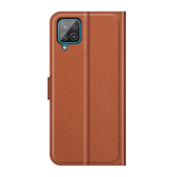 Litchi Plånboksfodral Galaxy A22 4G - Brun