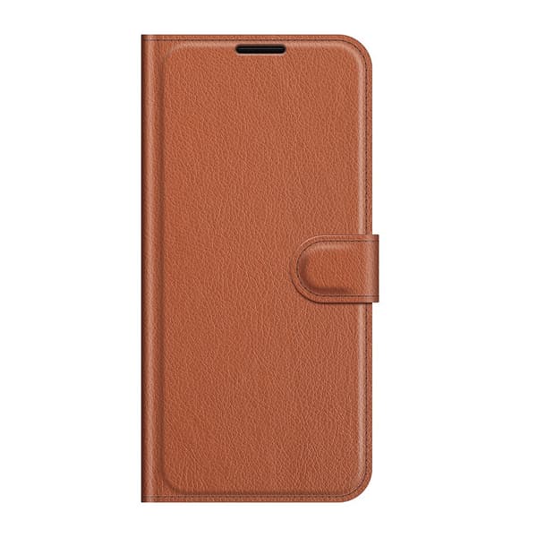 Litchi Plånboksfodral Galaxy A22 4G - Brun