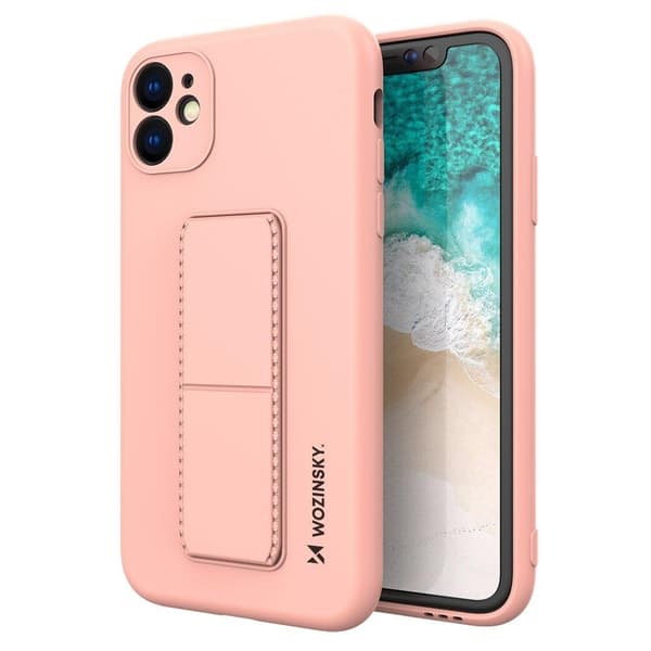 Wozinsky Kickstand Silicone Skal iPhone 11 Pro - Rosa