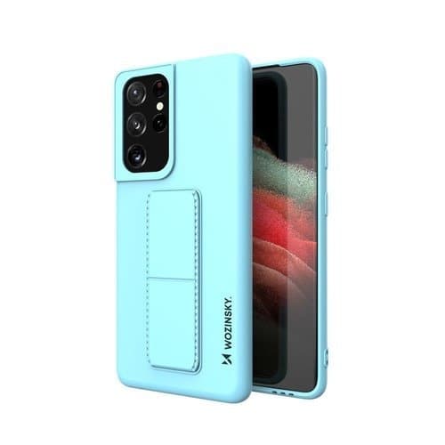 Wozinsky Kickstand Silicone Skal Samsung Galaxy S21 Ultra 5G - Ljus Blå