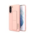 Miniatyrbild 1 av 7: Wozinsky Kickstand Silicone Skal Samsung Galaxy S21 Plus 5G - Rosa