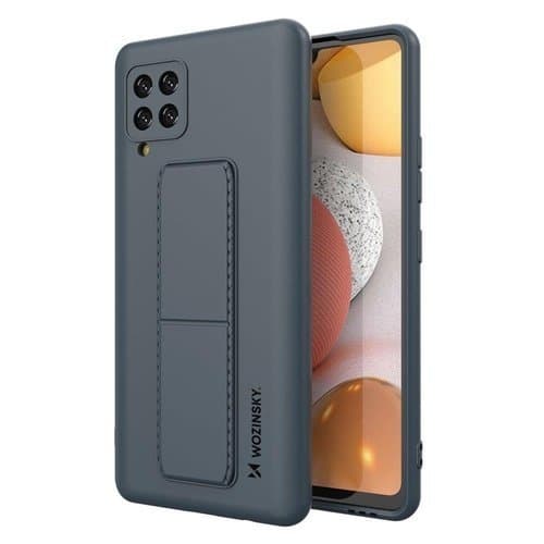 Wozinsky Kickstand Silicone Skal Samsung Galaxy A42 5G - Navy Blå