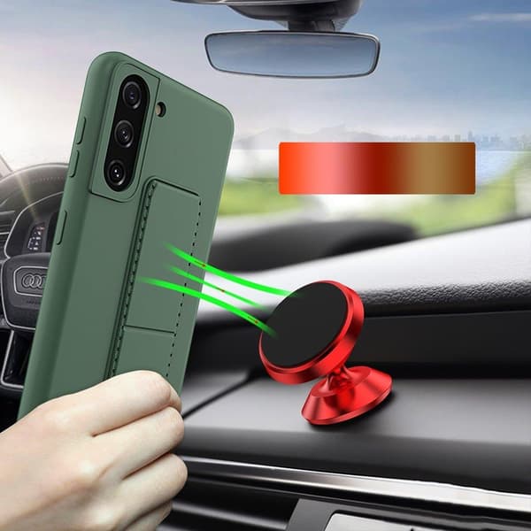 Wozinsky Kickstand Silicone Skal Samsung Galaxy A32 5G - Röd