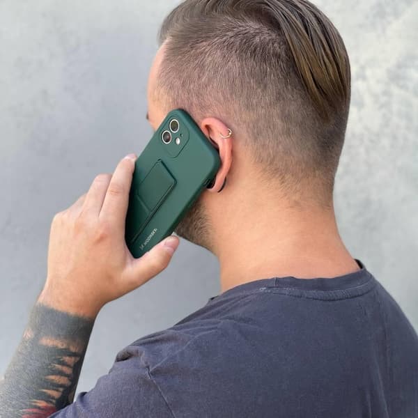 Wozinsky Kickstand Silicone Skal Samsung Galaxy A32 5G - Röd