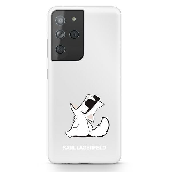Karl Lagerfeld Skal Samsung Galaxy S21 Ultra Choupette Fun - Transparent