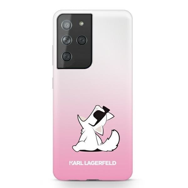 Karl Lagerfeld Skal Galaxy S21 Ultra Choupette Fun - Rosa