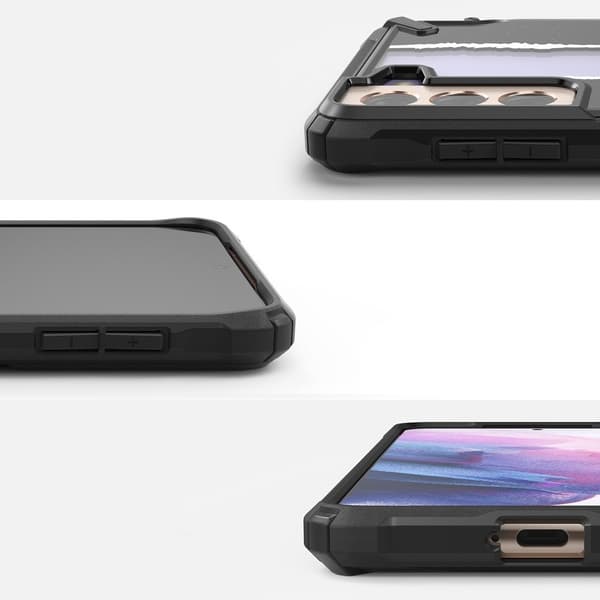 Ringke Fusion X Skal Samsung Galaxy S21 Plus 5G - Svart Ticket Band