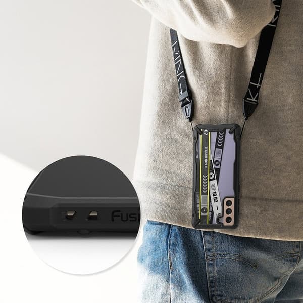 Ringke Fusion X Skal Samsung Galaxy S21 Plus 5G - Svart Ticket Band
