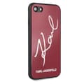 Miniatyrbild 5 av 7: Karl Lagerfeld Skal iPhone 7/8/SE 2020 Signature Glitter - Röd