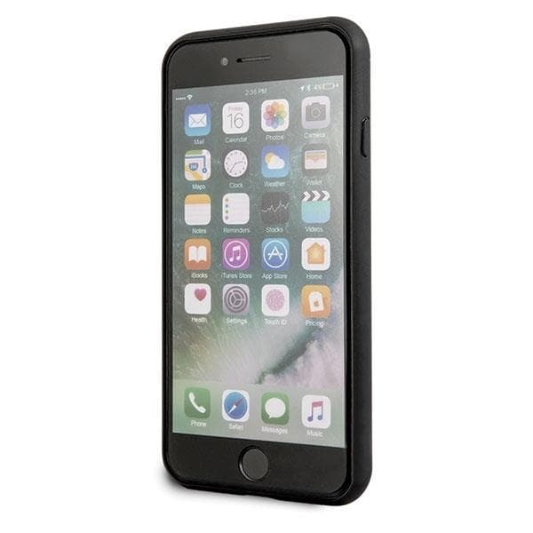 Karl Lagerfeld Skal iPhone 7/8/SE 2020 Signature Glitter - Röd