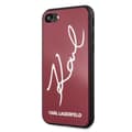Miniatyrbild 2 av 7: Karl Lagerfeld Skal iPhone 7/8/SE 2020 Signature Glitter - Röd
