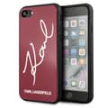 Miniatyrbild 1 av 7: Karl Lagerfeld Skal iPhone 7/8/SE 2020 Signature Glitter - Röd