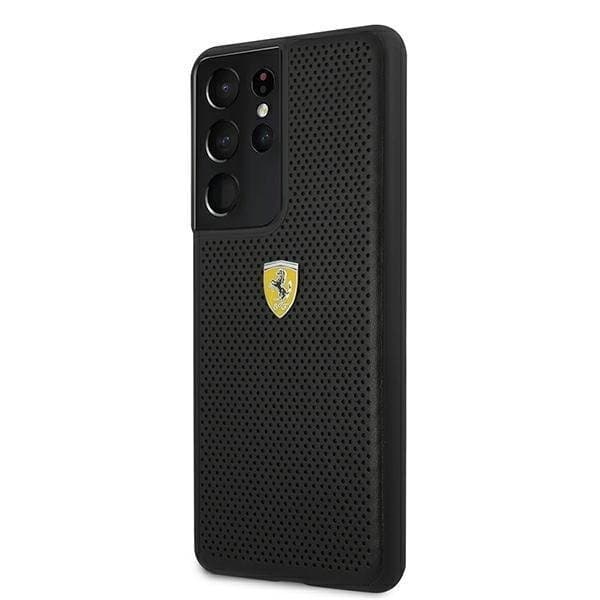 Ferrari Skal Galaxy S21 Ultra On Track Perforated - Svart