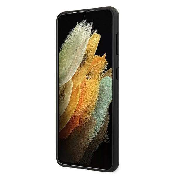 Ferrari Skal Galaxy S21 Plus Off Track Leather Nylon Stripe - Röd