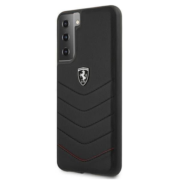Ferrari Skal Galaxy S21 Off Track Quilted - Svart