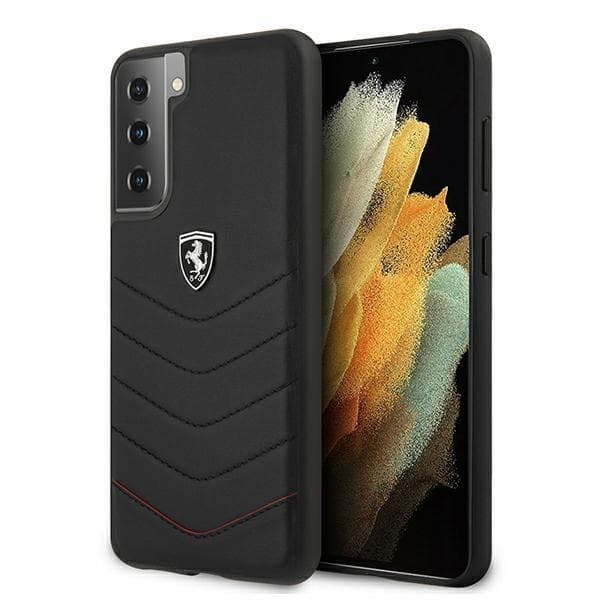 Ferrari Skal Galaxy S21 Off Track Quilted - Svart