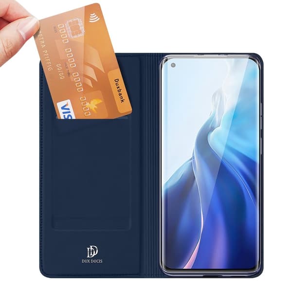 Dux Ducis Skin Series Plånboksfodral Xiaomi Mi 11 - Blå
