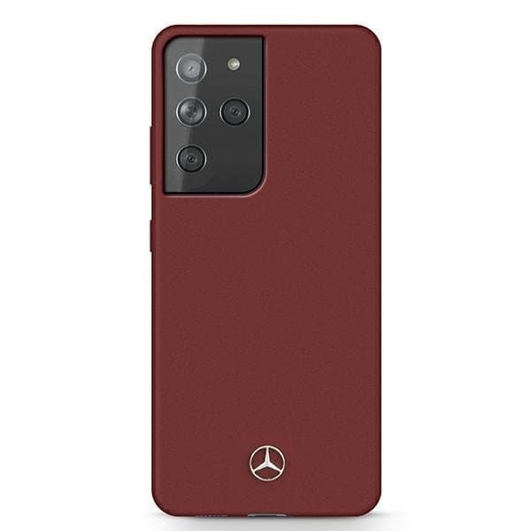 Mercedes Mobilskal Galaxy S21 Ultra Silicone Line - Röd