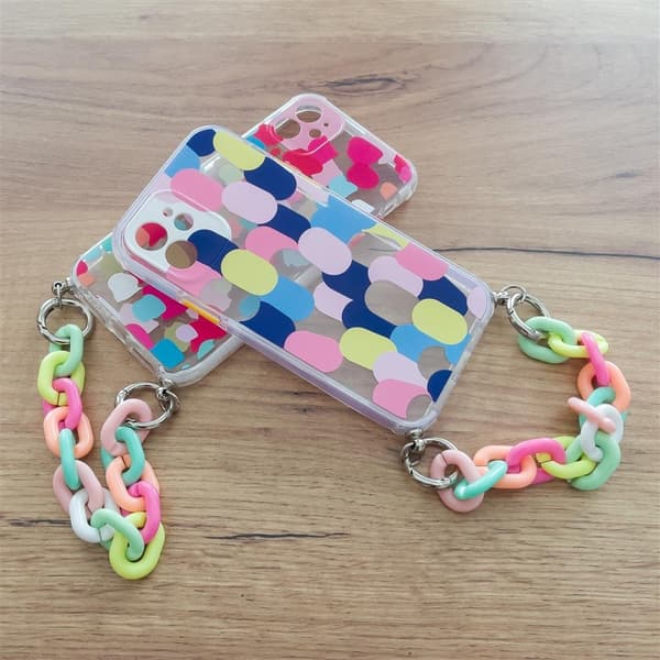 Color Chain Gel Flexible Skal iPhone 8 Plus / 7 Plus - Flerfargad