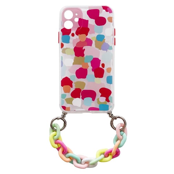 Color Chain Pendant Gel Flexible Mobileskal iPhone 8 Plus / 7 Plus - Flerfargad