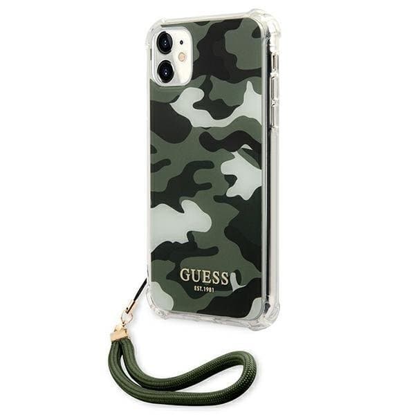 Guess Skal iPhone 11 Camo Collection - Grön