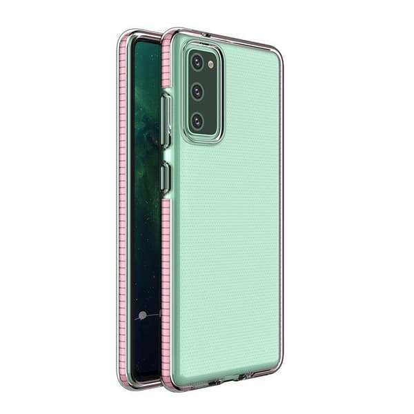 Spring TPU Gel Protective Mobilskal Galaxy A72 - Ljus Rosa