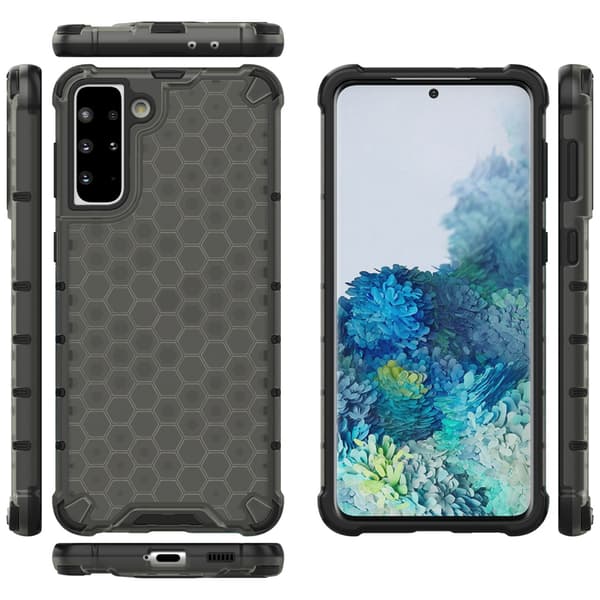 Honeycomb Armor Bumper Skal Galaxy S21 Plus 5g - Svart