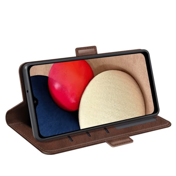 Flip Folio Plånboksfodral till Samsung Galaxy A03s - Coffee
