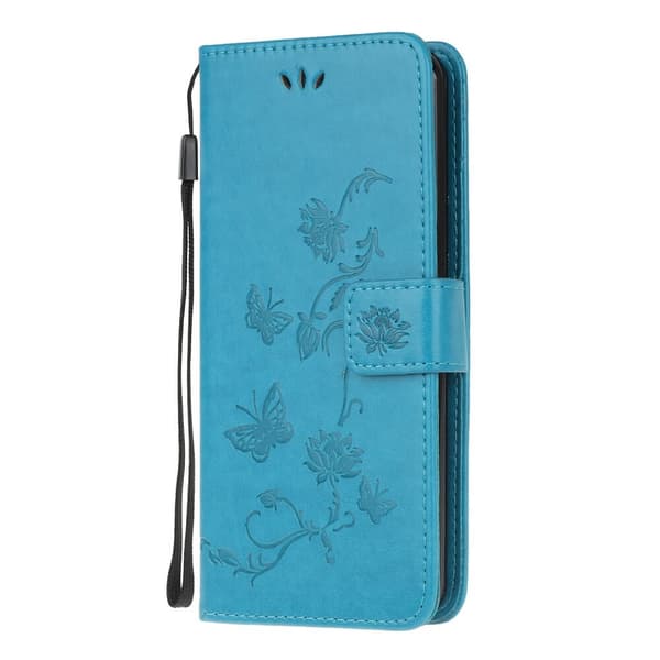 Butterfly Plånboksfodral till Samsung Galaxy A03s - Blå