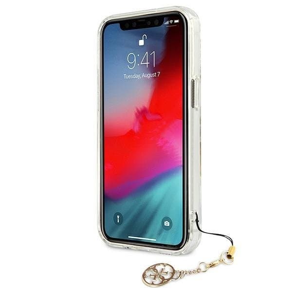 Guess Skal iPhone 13 mini Gold Charms Collection - Transparent