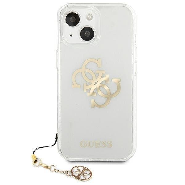 Guess Skal iPhone 13 mini Gold Charms Collection - Transparent