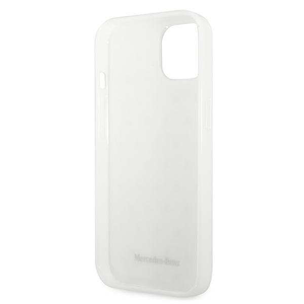 Mercedes Silver Stars Skal Pattern iPhone 13 Mini - Vit
