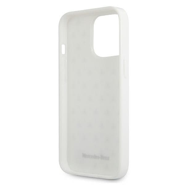 Mercedes Silver Stars Pattern Skal iPhone 13 / 13 Pro - Vit