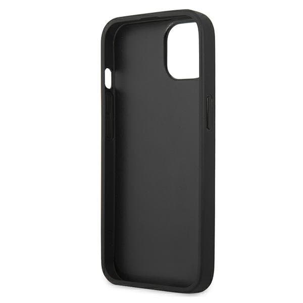 Karl Lagerfeld Läder Ikonik Karl`s Head Metal Skal iPhone 13 Mini - Blå