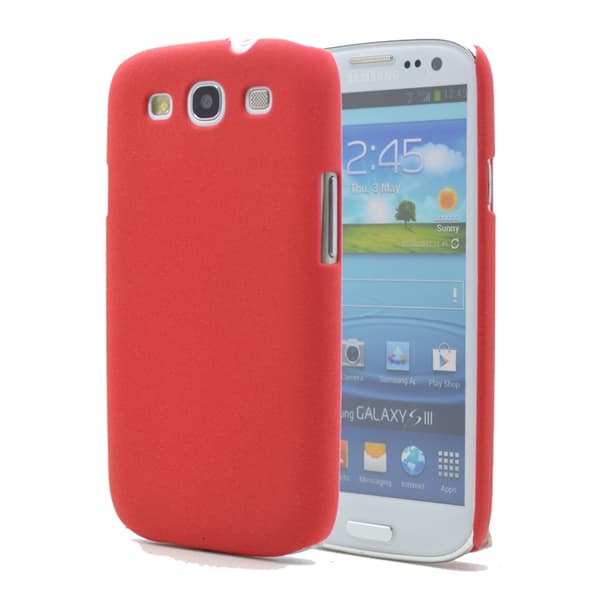 Baksidesskal till Samsung Galaxy S3 i9300 - Sand - Röd