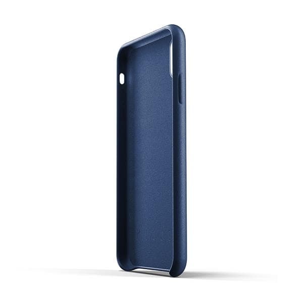 Mujjo Full Leather Skal för iPhone XS Max - Blå