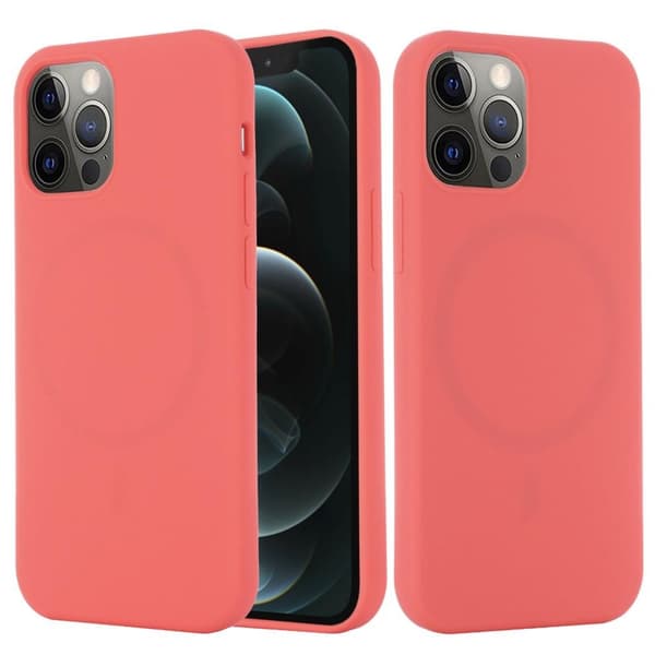 MagSafe Liquid Silicone Skal iPhone 13 Pro Max - Hot Pink
