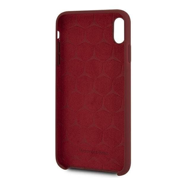 Mercedes Silicone Line Skal iPhone Xs Max - Röd