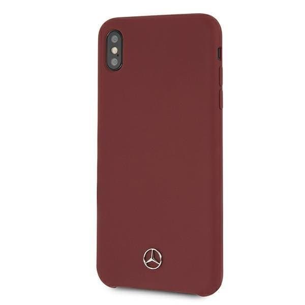 Mercedes Silicone Line Skal iPhone Xs Max - Röd